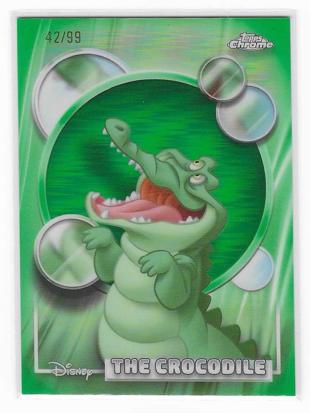 2026 Topps Disney Chrome- The Crocodile Green Refractor #42/99